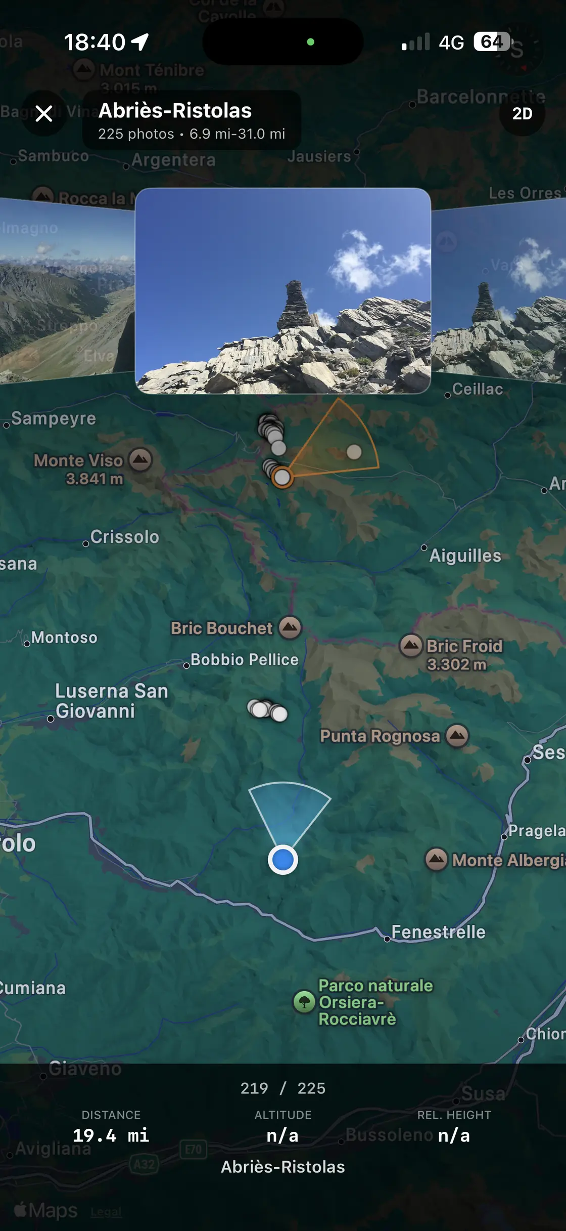 A place opened up, showing the map and a carousel of its photos